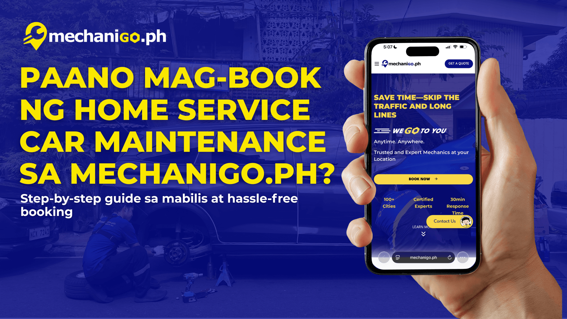 Paano Mag-Book ng Home Service Car Maintenance sa MechaniGo.ph