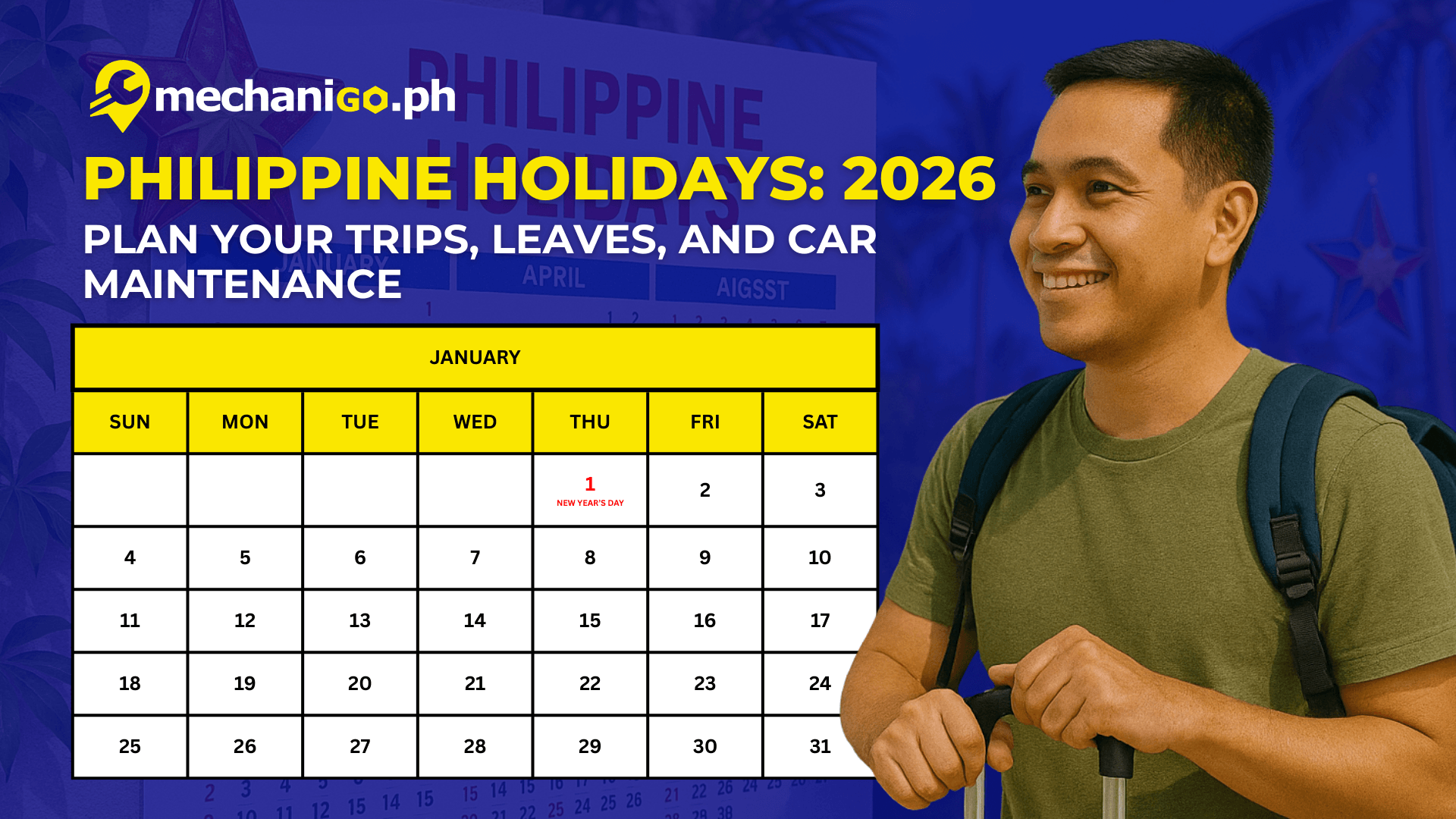 Philippine Holidays 2026: Plan Your Trips, Leaves, and Car Maintenance!