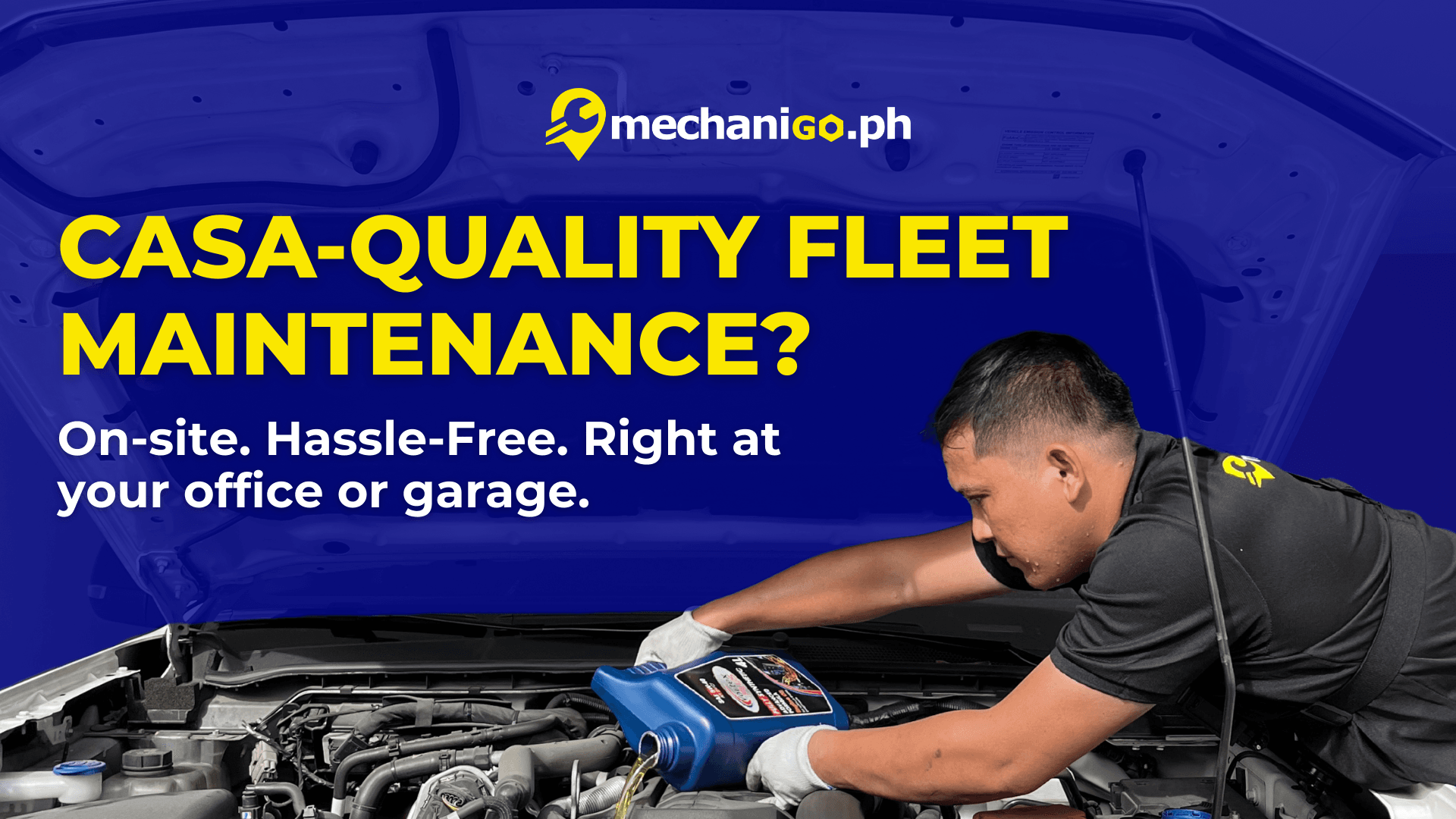 Fleet Service ng MechaniGo.ph: Casa-Quality Maintenance sa Office, Depot, o Garage mo