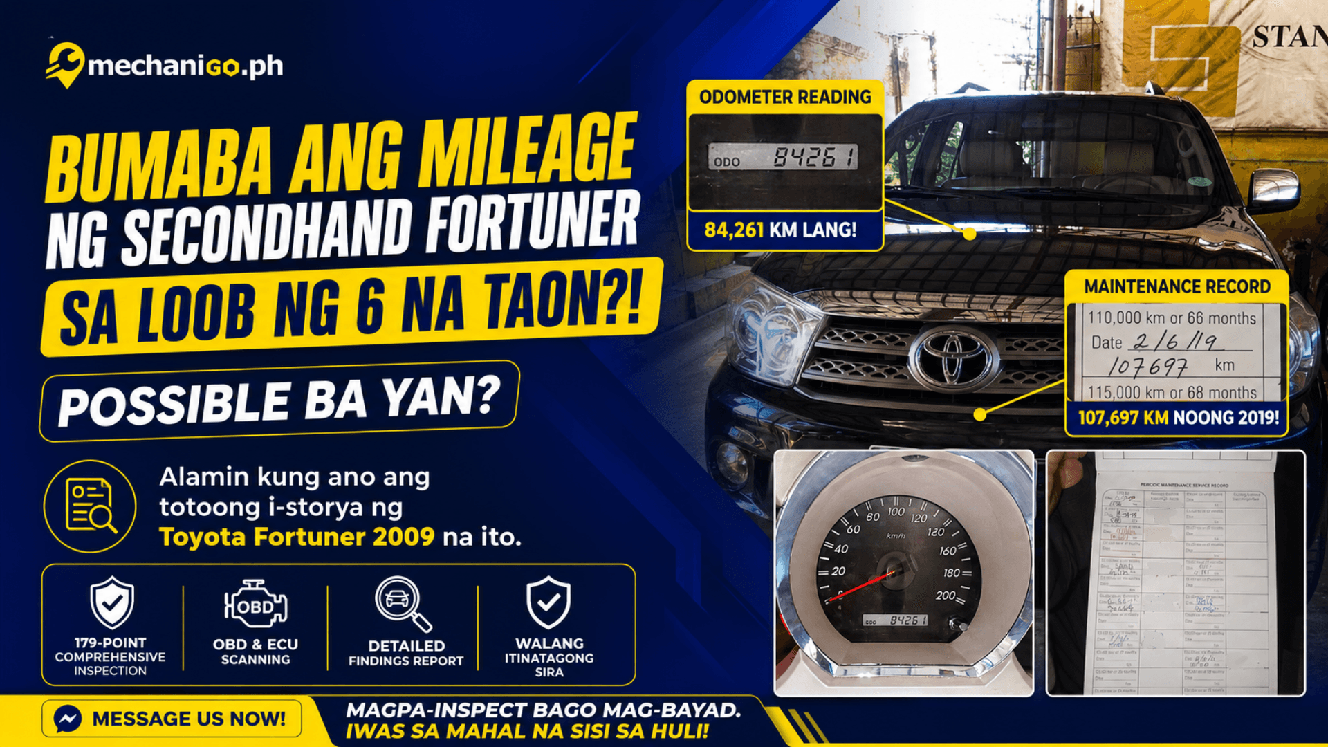 Bumaba ang Mileage ng Secondhand Fortuner sa Loob ng 6 na Taon?! Posible Ba 'Yan?