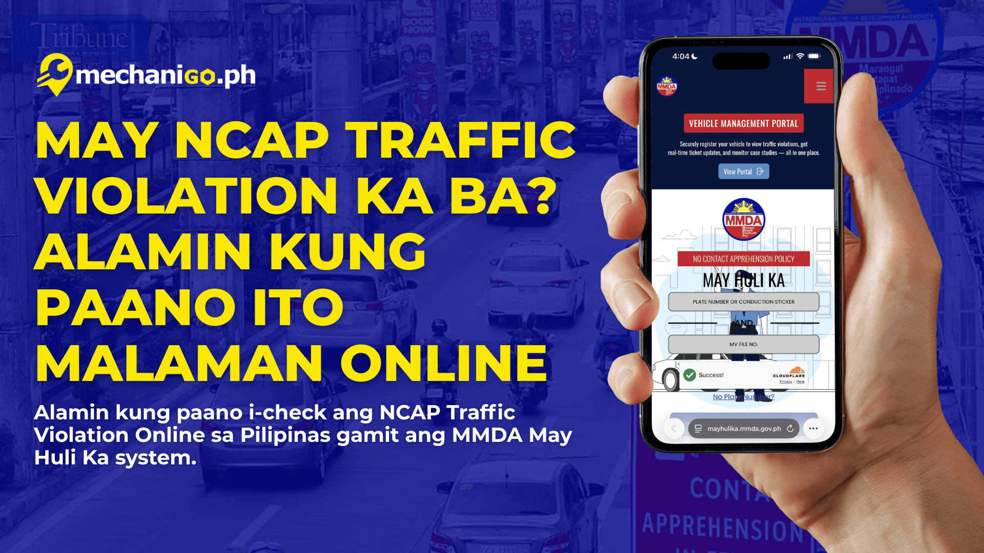 May NCAP Traffic Violation Ka Ba? Alamin Kung Paano ito malaman Online