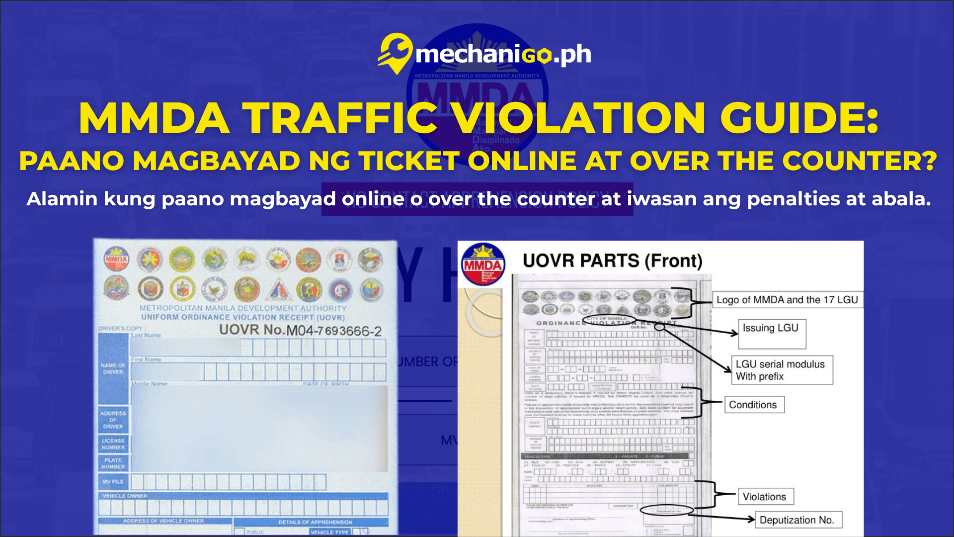 MMDA Traffic Violation Guide: Paano magBayad ng Ticket Online at Over the Counter?