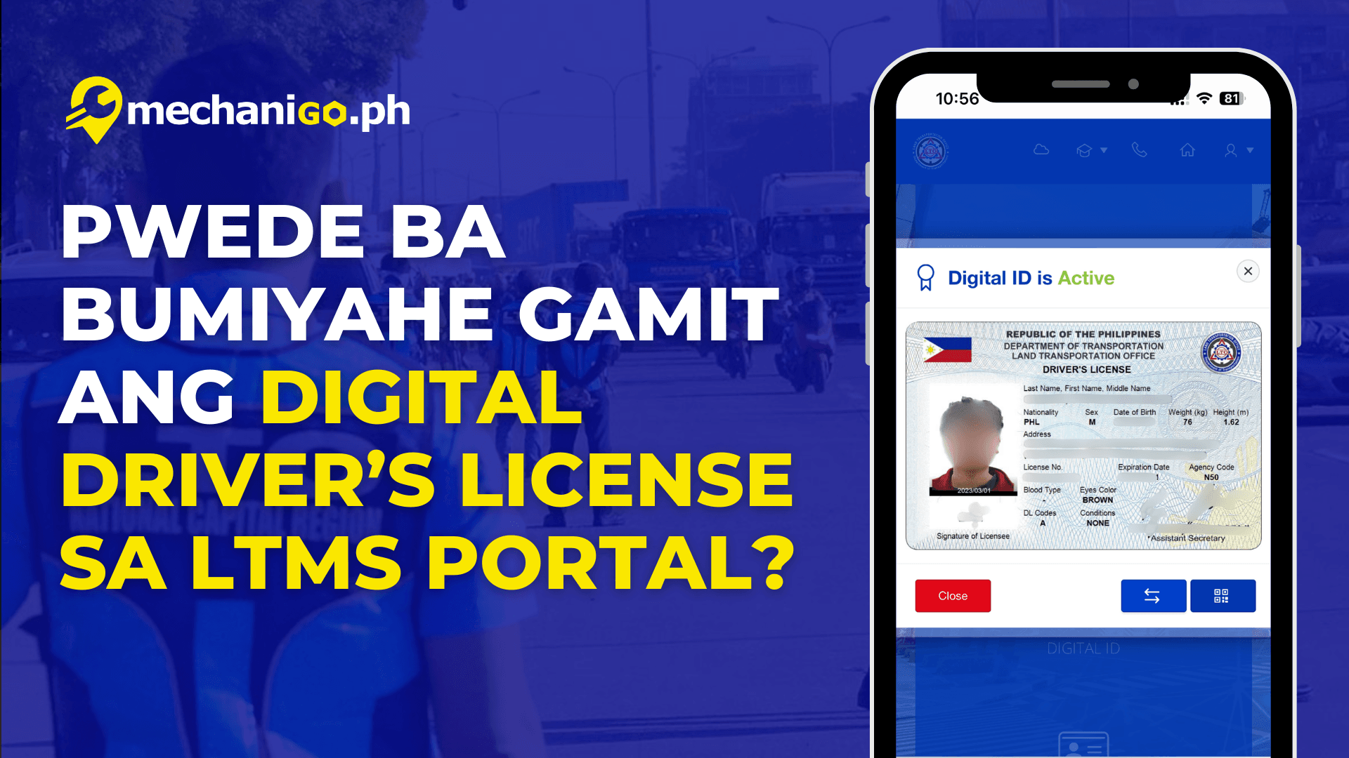 Pwede Na Bang Bumiyahe Gamit ang Digital Driver’s License sa LTMS Portal?
