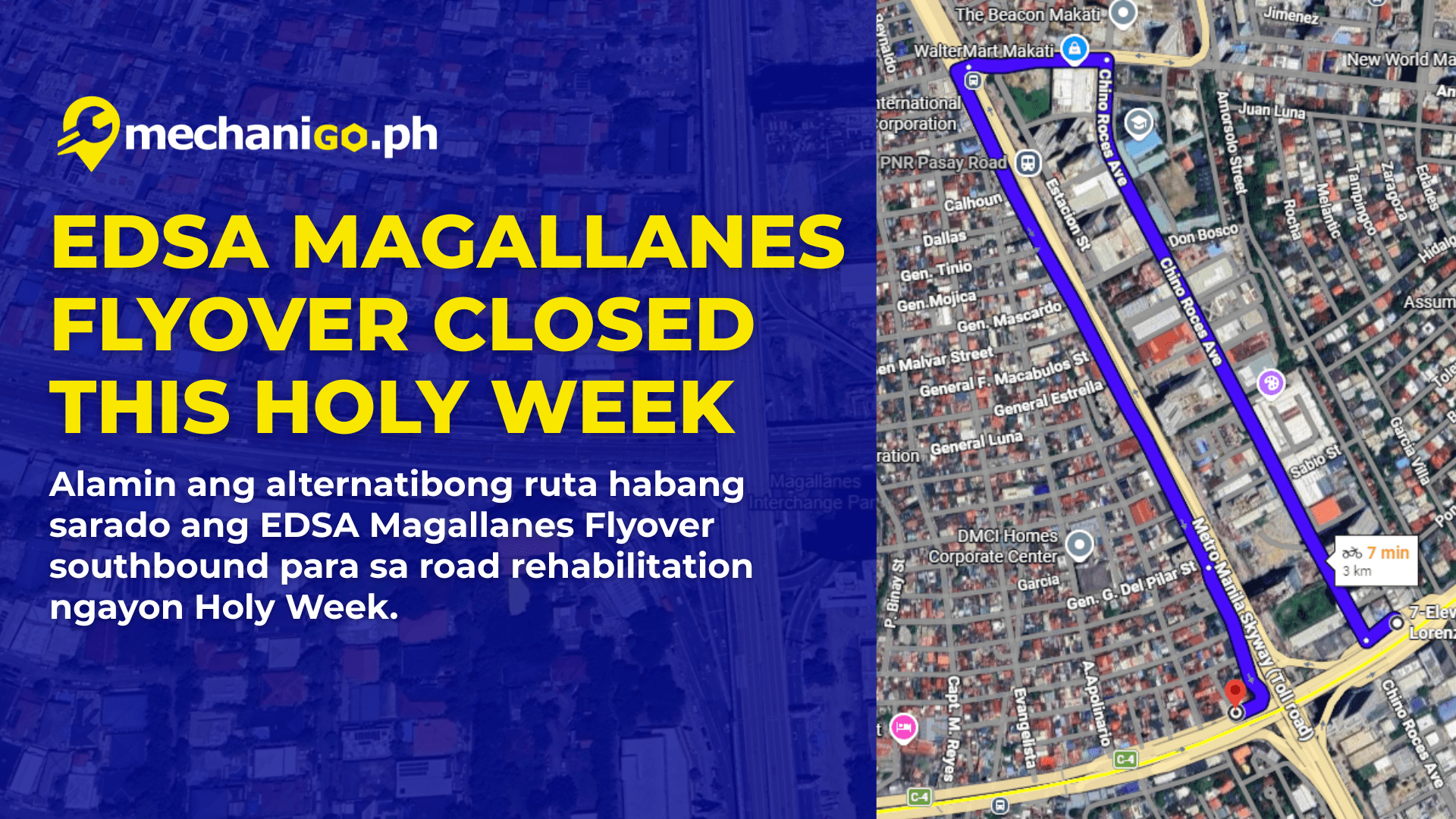 Edsa Magallanes Flyover Closed This Holy Week